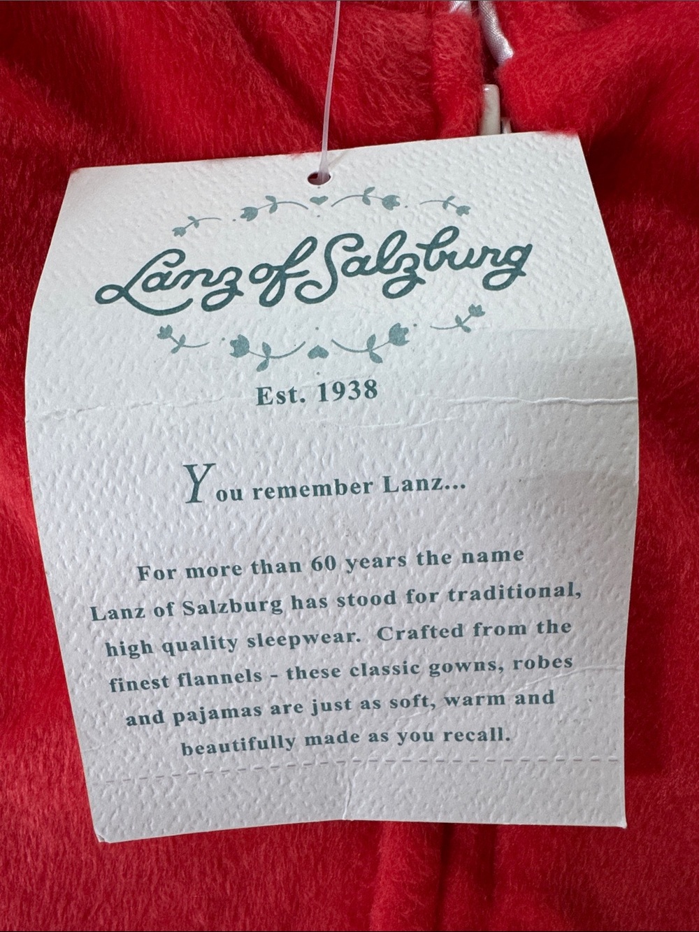 NWT Lanz of Salzburg Zip Front Nightgown M - Picture 10 of 12